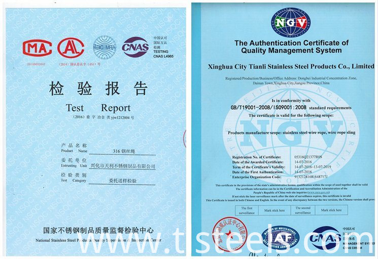 Wire Rope Stainless Steel Wire Rope Stainless Steel